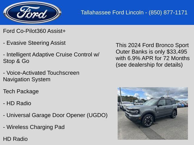 new 2024 Ford Bronco Sport car, priced at $33,495