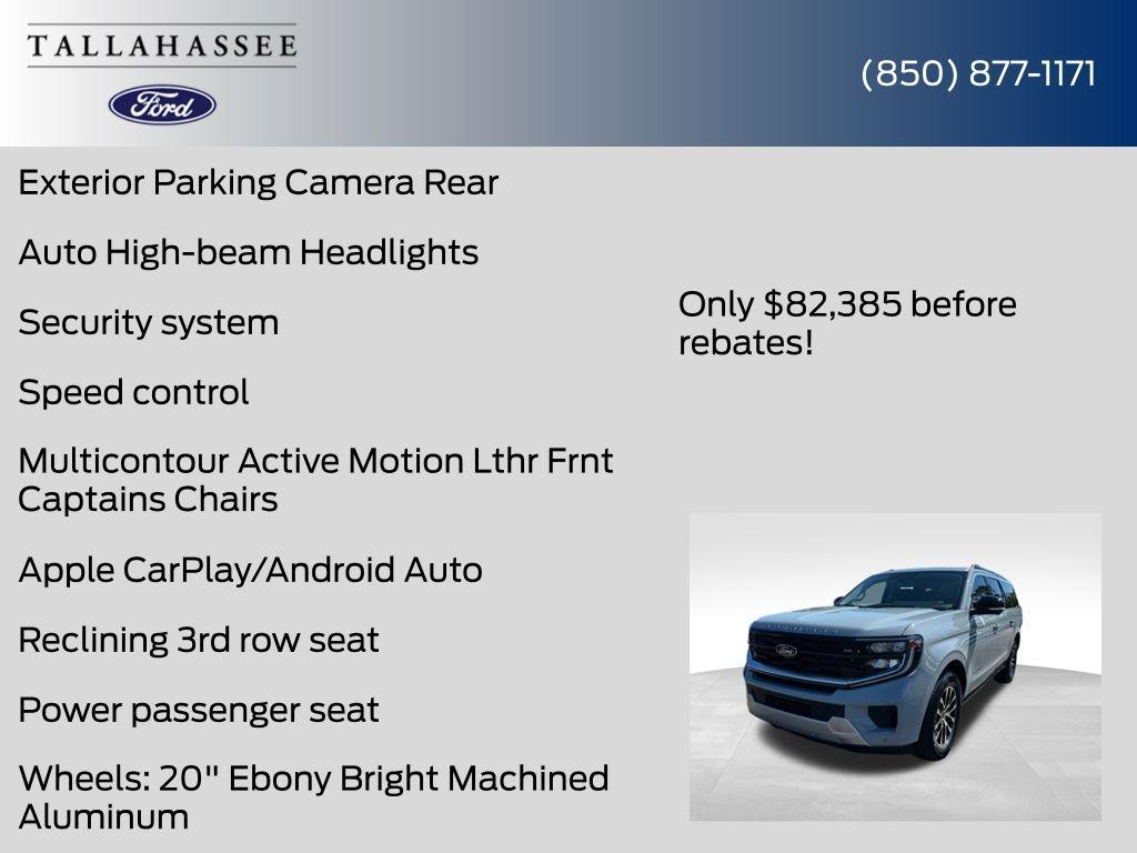 new 2025 Ford Expedition Max car, priced at $81,973