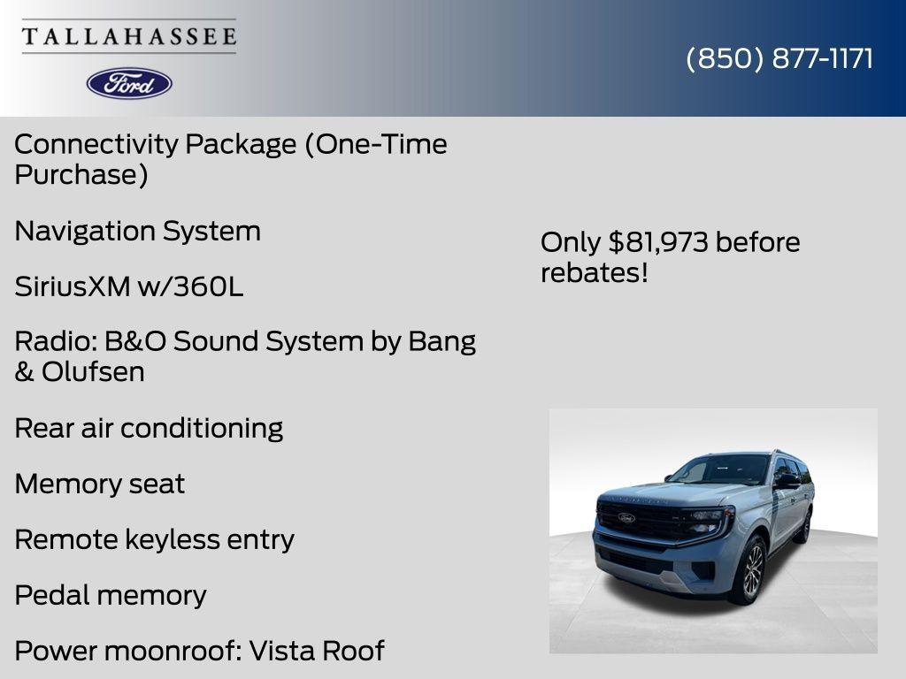 new 2025 Ford Expedition Max car, priced at $82,385