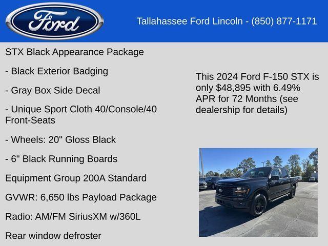 new 2024 Ford F-150 car, priced at $48,895