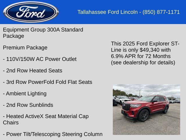 new 2025 Ford Explorer car, priced at $49,340