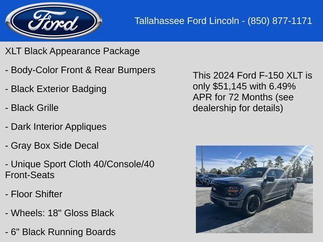 new 2024 Ford F-150 car, priced at $51,145