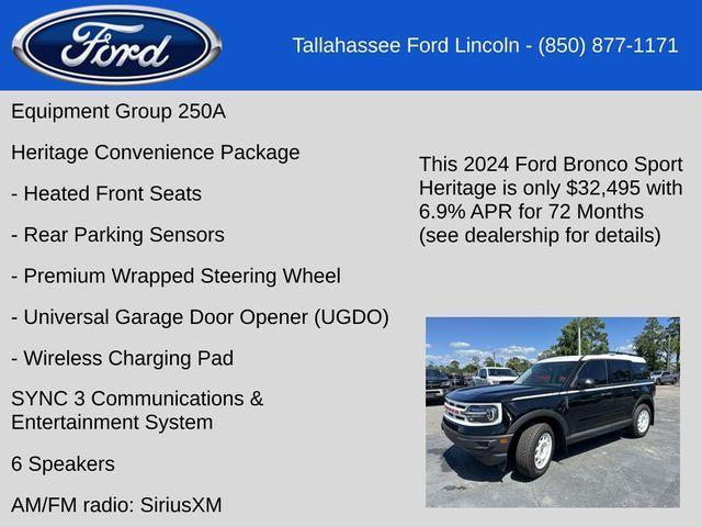 new 2024 Ford Bronco Sport car, priced at $32,495