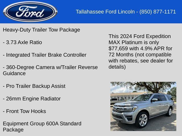 new 2024 Ford Expedition Max car, priced at $77,659