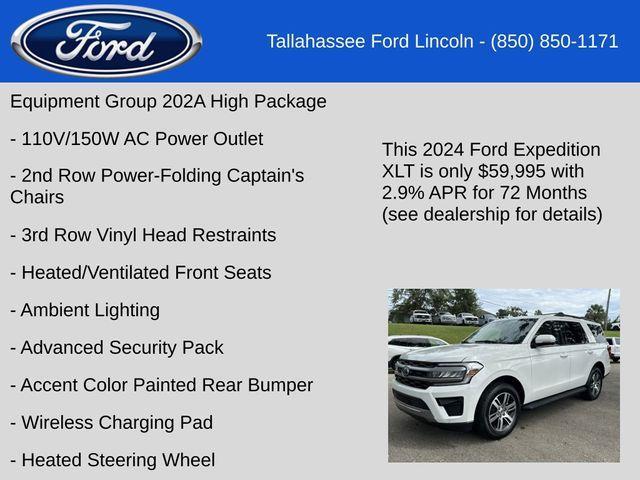 new 2024 Ford Expedition car, priced at $59,995