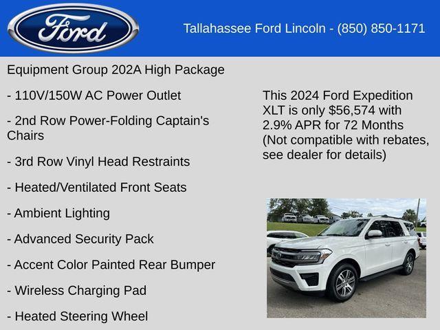 new 2024 Ford Expedition car, priced at $56,574