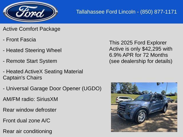 new 2025 Ford Explorer car, priced at $42,295