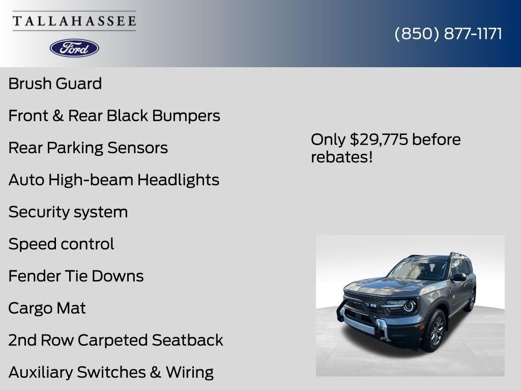 new 2025 Ford Bronco Sport car, priced at $29,775