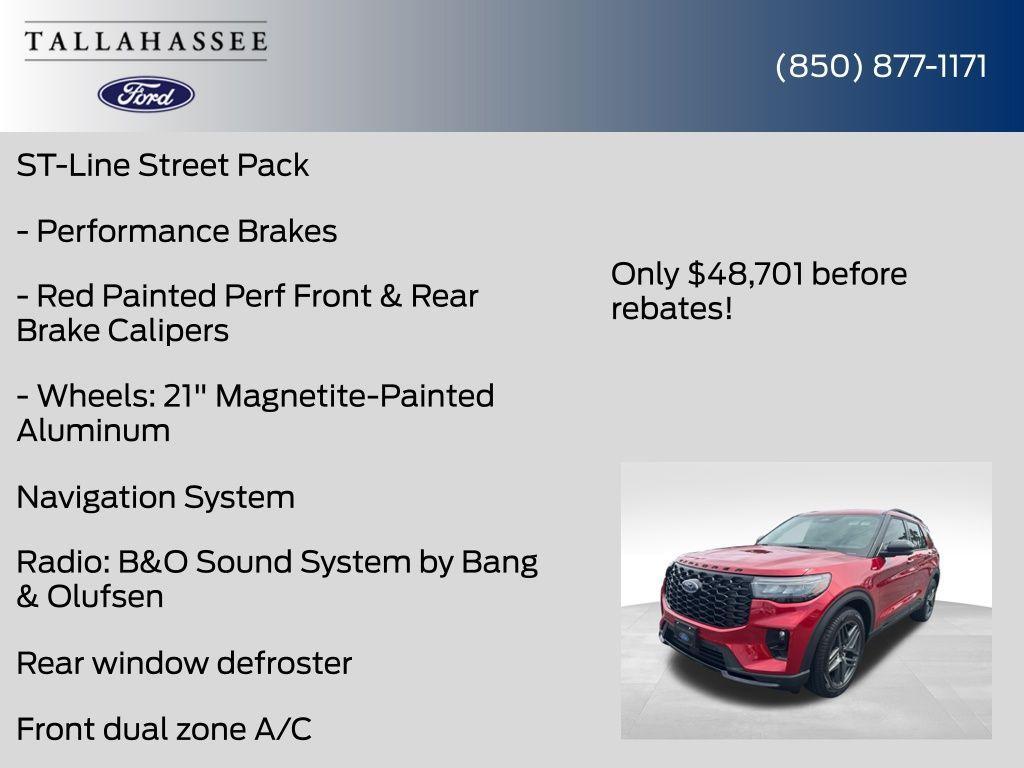 new 2025 Ford Explorer car, priced at $47,201