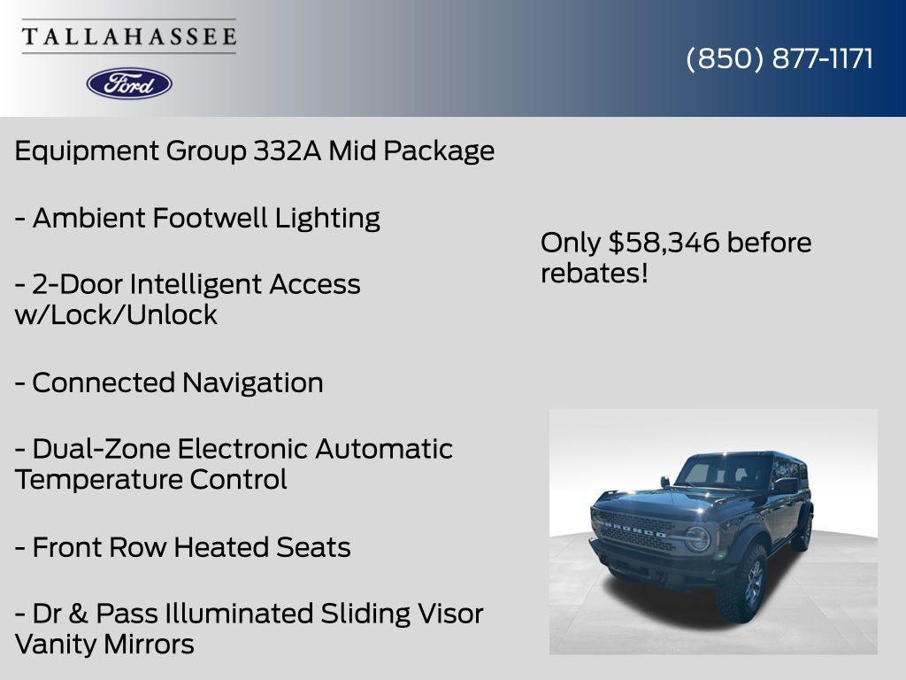 new 2025 Ford Bronco car, priced at $56,346