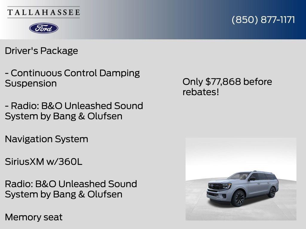 new 2025 Ford Expedition Max car, priced at $77,868