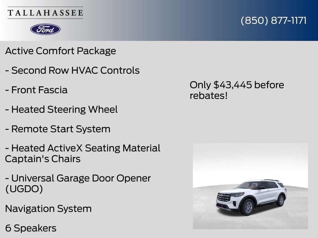 new 2025 Ford Explorer car, priced at $41,945