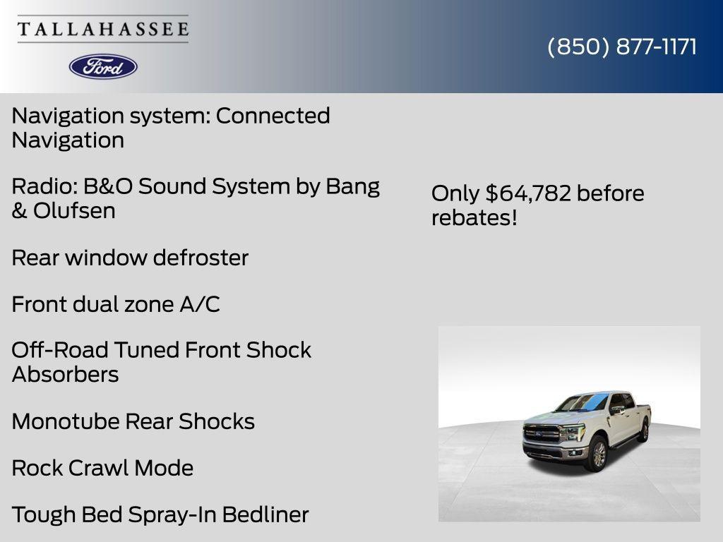 new 2025 Ford F-150 car, priced at $64,782