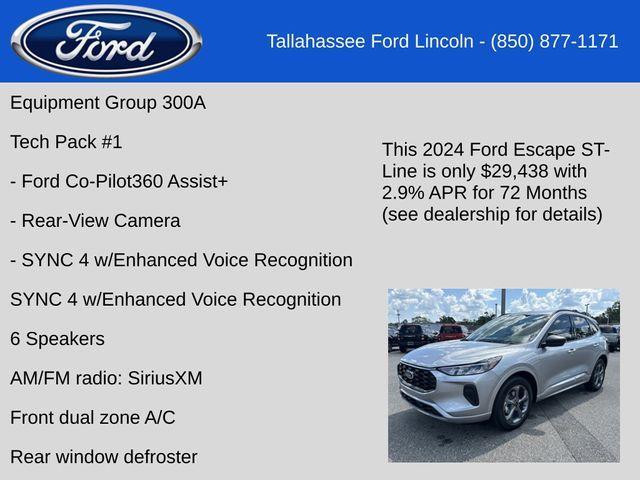 new 2024 Ford Escape car, priced at $29,438