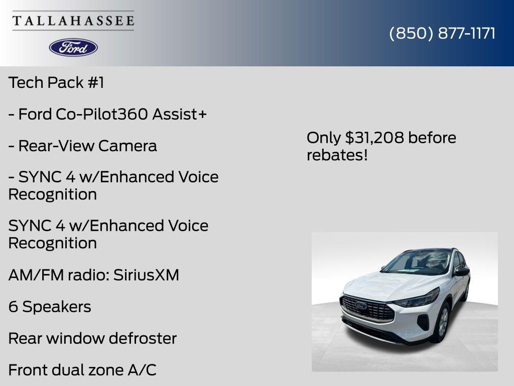 new 2025 Ford Escape car, priced at $27,708