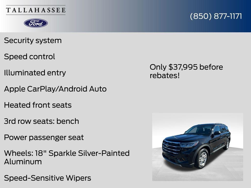 new 2025 Ford Explorer car, priced at $39,995