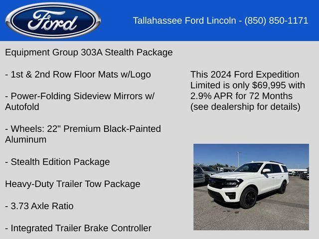 new 2024 Ford Expedition car, priced at $69,995