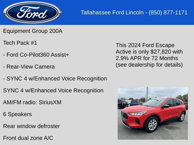 new 2024 Ford Escape car, priced at $27,820