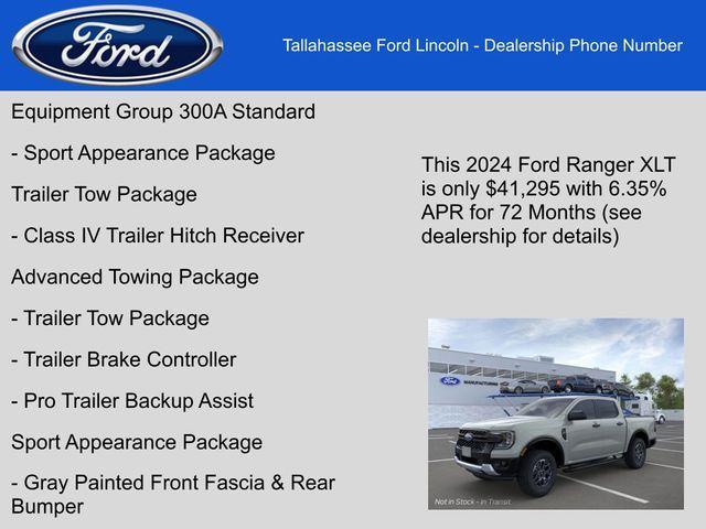 new 2024 Ford Ranger car, priced at $41,295