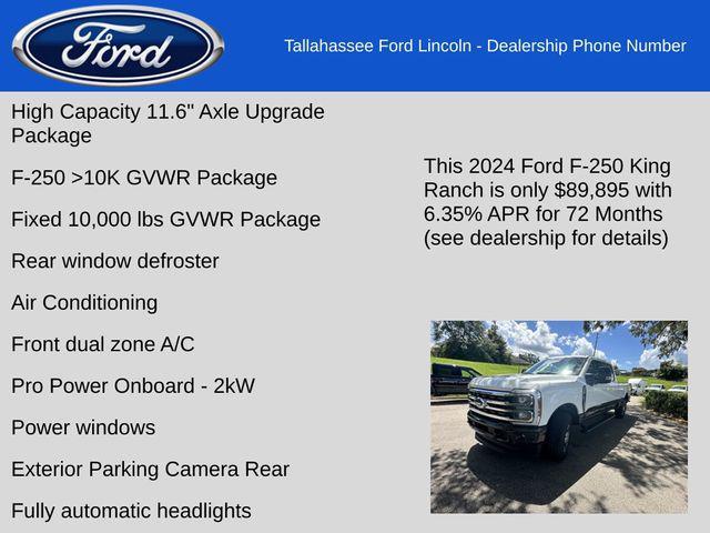 new 2024 Ford F-250 car, priced at $85,395