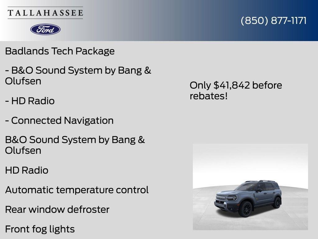 new 2025 Ford Bronco Sport car, priced at $39,342