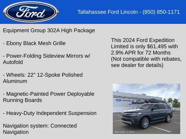 new 2024 Ford Expedition car, priced at $61,495