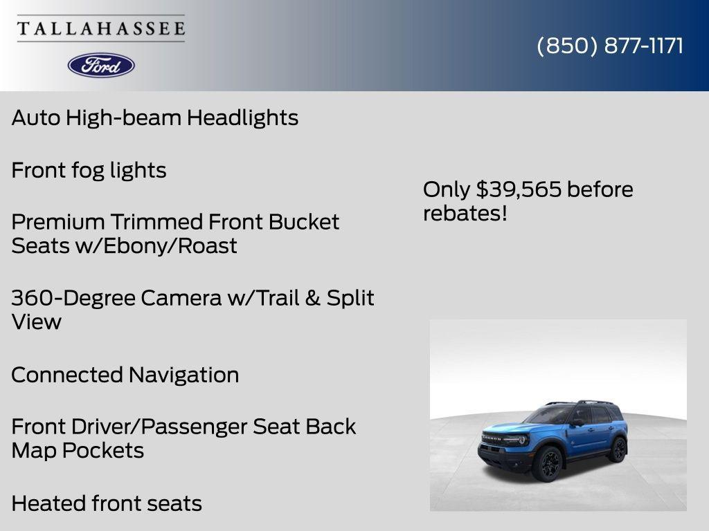 new 2025 Ford Bronco Sport car, priced at $39,565