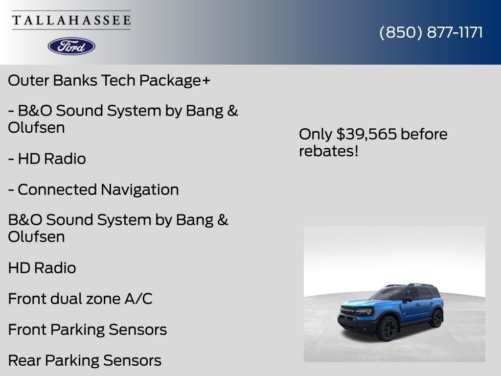 new 2025 Ford Bronco Sport car, priced at $39,565