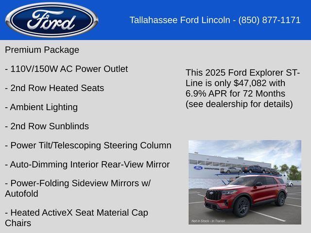 new 2025 Ford Explorer car, priced at $47,082