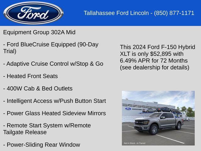 new 2024 Ford F-150 car, priced at $52,895