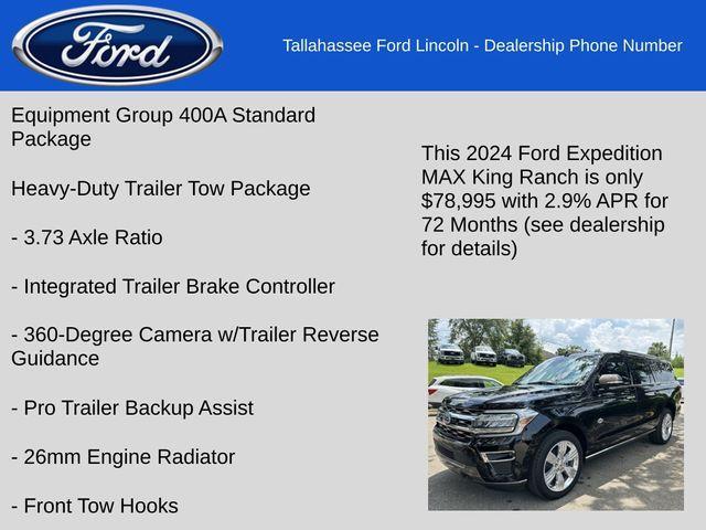 new 2024 Ford Expedition Max car, priced at $78,995