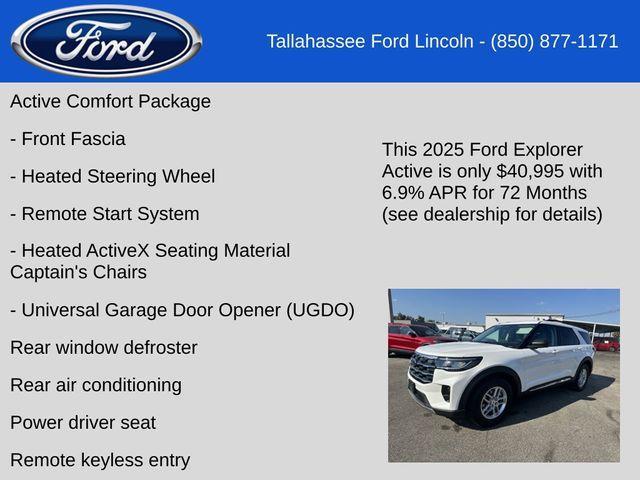 new 2025 Ford Explorer car, priced at $40,995