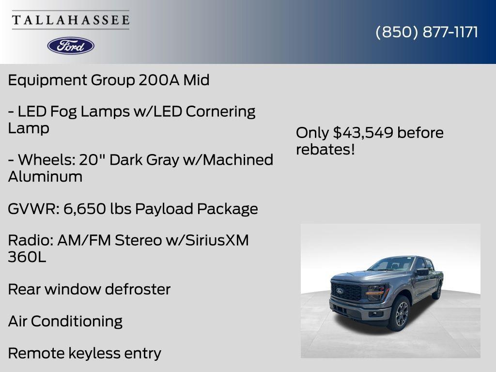 new 2025 Ford F-150 car, priced at $43,549