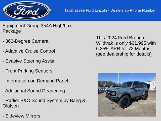 new 2024 Ford Bronco car, priced at $61,995