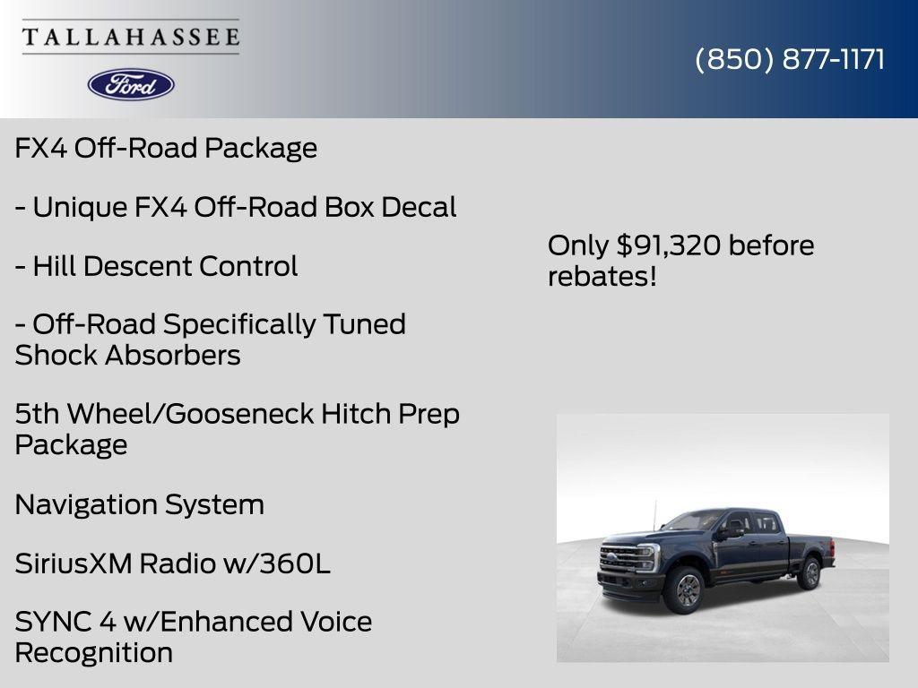 new 2025 Ford F-350 car, priced at $91,320