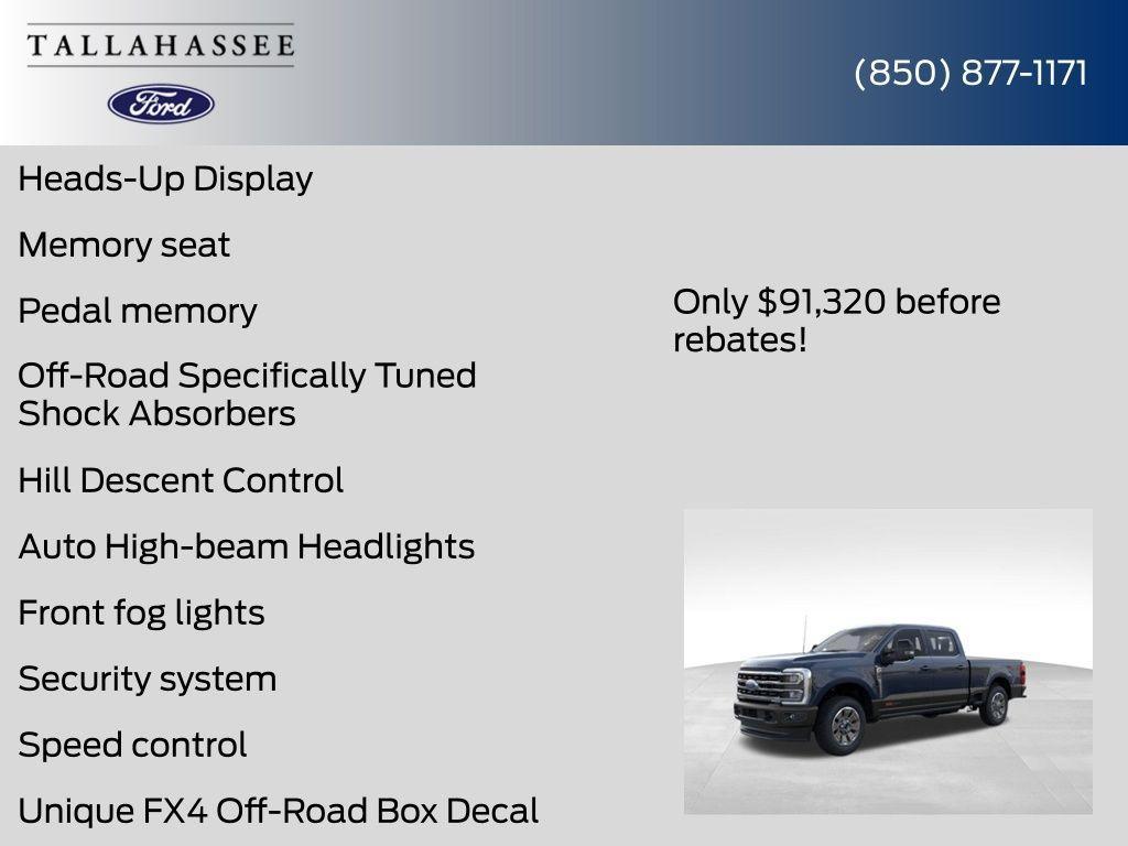 new 2025 Ford F-350 car, priced at $91,320