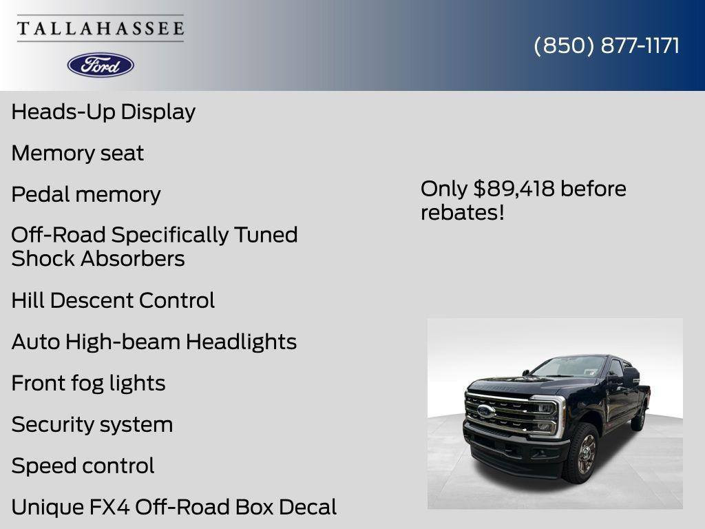 new 2025 Ford F-350 car, priced at $89,418