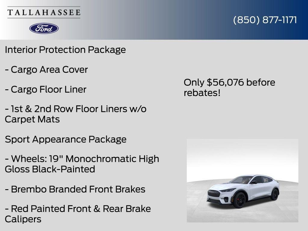 new 2025 Ford Mustang Mach-E car, priced at $55,076