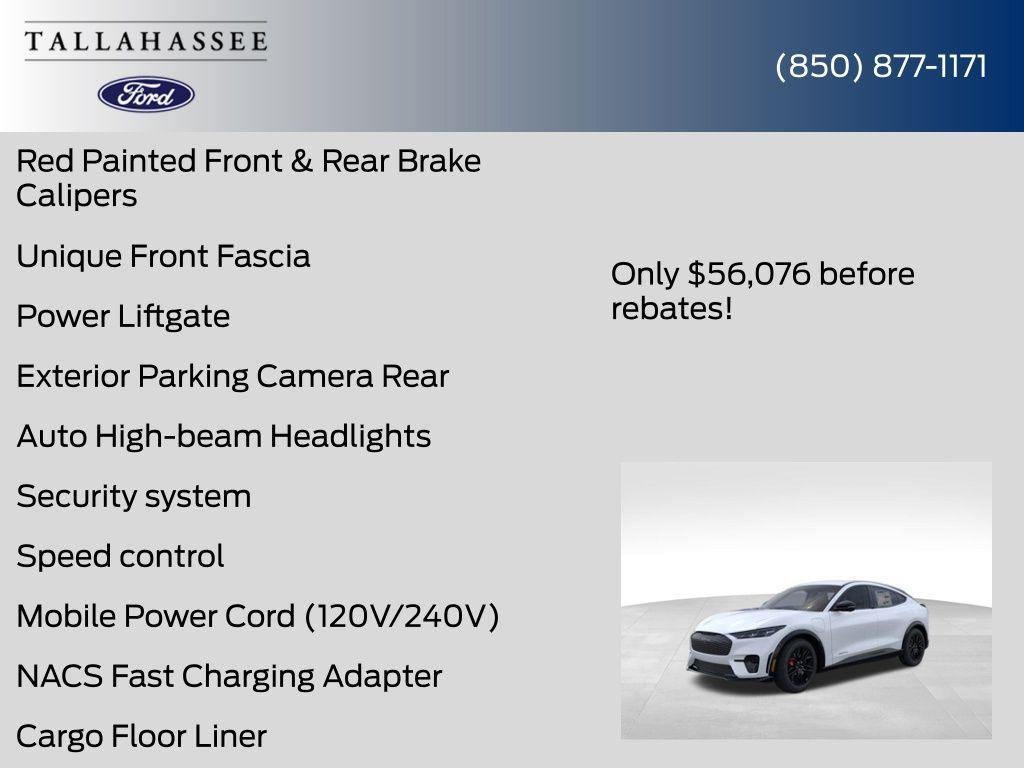 new 2025 Ford Mustang Mach-E car, priced at $55,076
