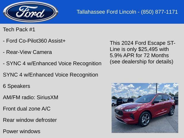 new 2024 Ford Escape car, priced at $25,495