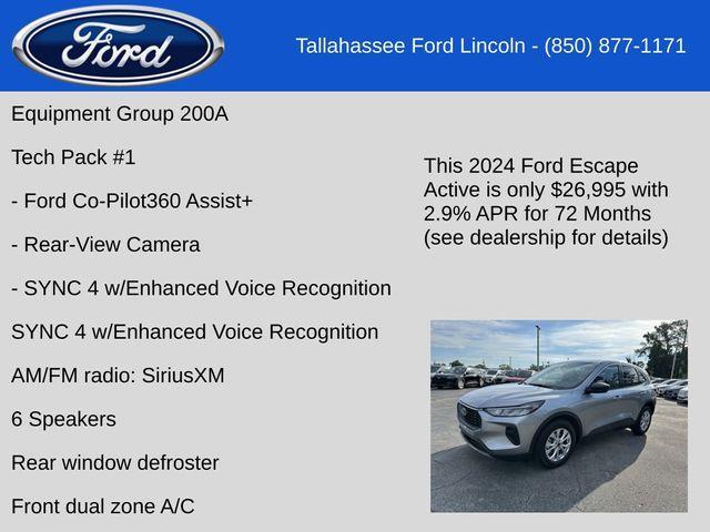 new 2024 Ford Escape car, priced at $26,995