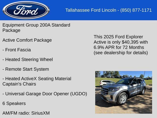 new 2025 Ford Explorer car, priced at $40,395