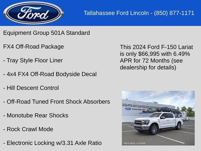 new 2024 Ford F-150 car, priced at $66,995