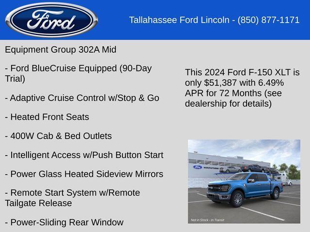 new 2024 Ford F-150 car, priced at $51,387