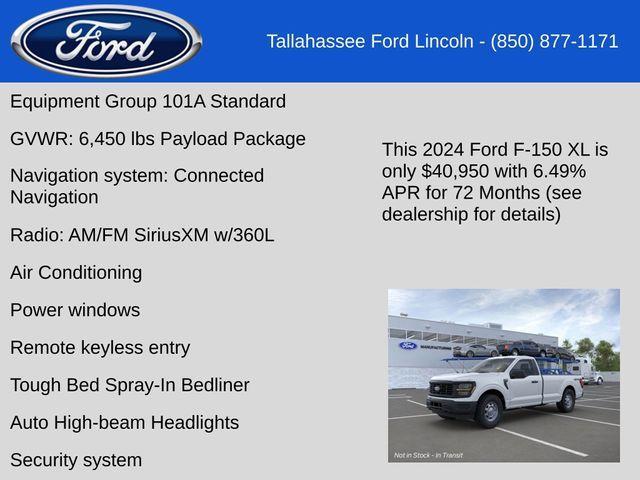 new 2024 Ford F-150 car, priced at $40,950