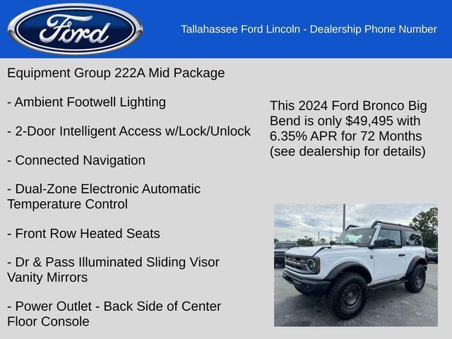 new 2024 Ford Bronco car, priced at $49,495