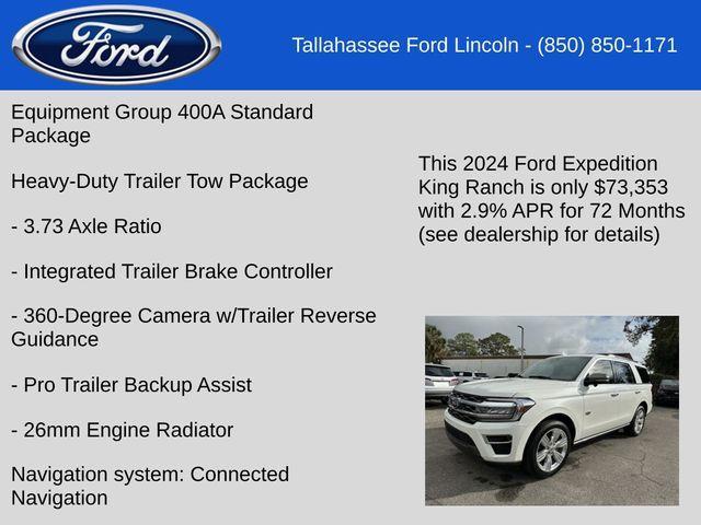 new 2024 Ford Expedition car, priced at $73,353