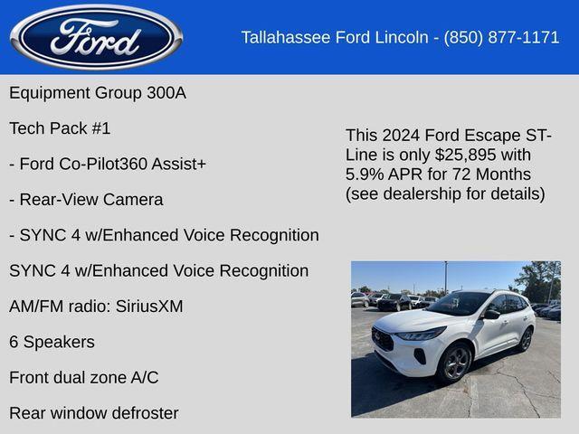 new 2024 Ford Escape car, priced at $25,895