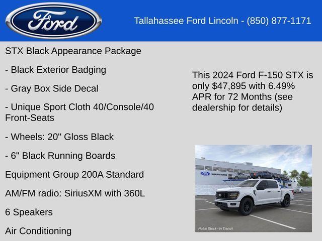 new 2024 Ford F-150 car, priced at $47,895