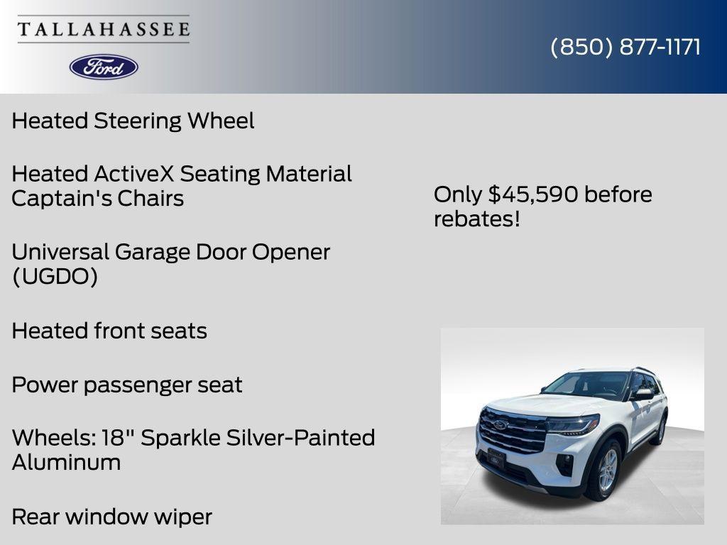 new 2025 Ford Explorer car, priced at $42,694